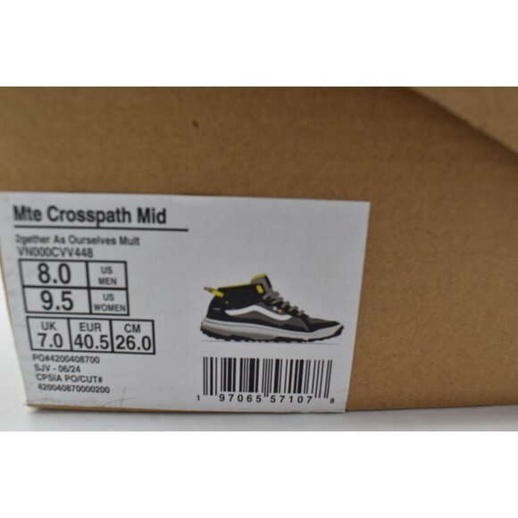 Vans Womens Size 9.5 MTE Crosspath Mid Multicolor Water Repellent Shoes Sneakers - Picture 13 of 13